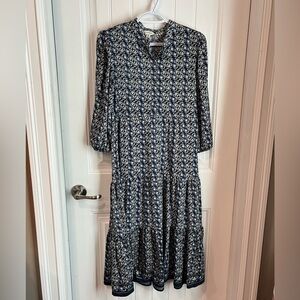 Max Studio Blue floral Maxi dress Medium